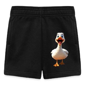 Oie, Oie, Poussin, Oie mignonne, Canard, Petites Oies - Short Bébé - noir - Devant
