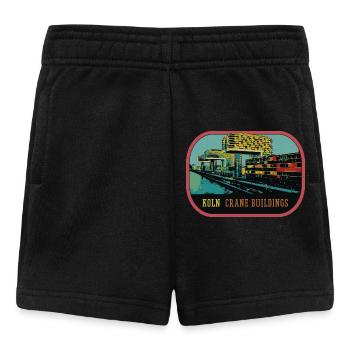 Köln, Die Kranhäuser im Rheinauer Hafen - Baby Shorts - Schwarz - Vorne
