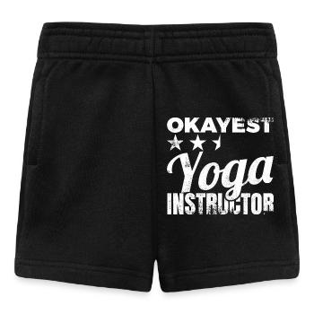 Professeur de yoga moyen - Short Bébé - noir - Devant