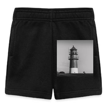 Leuchtturm Büsum Dithmarschen Nordsee Küste Poster - Baby Shorts - Schwarz - Vorne