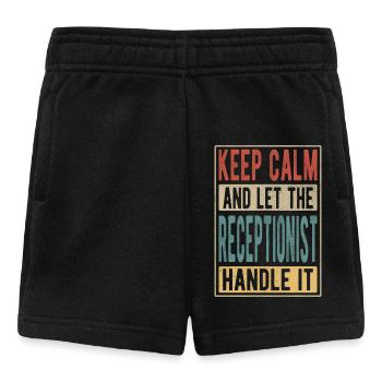 Receptionist Retro Gift - Baby Shorts - black - Front
