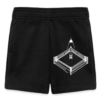 Dessin de ring de boxe - Short Bébé - noir - Devant