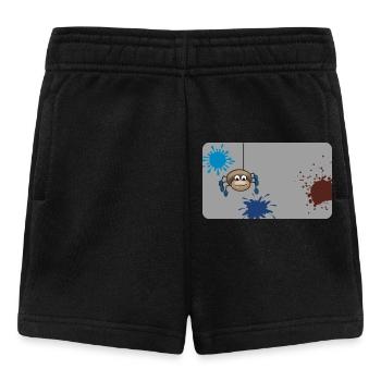 Éclaboussure de couleur Monster Spider Grey - Short Bébé - noir - Devant