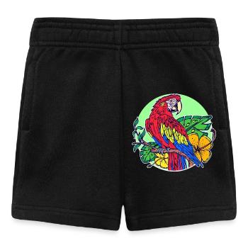 Haustier Tropisch Tier Vogel Papagei Zootiere - Baby Shorts - Schwarz - Vorne