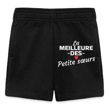 Die beste aller kleinen Schwestern - Baby Shorts - Schwarz - Vorne