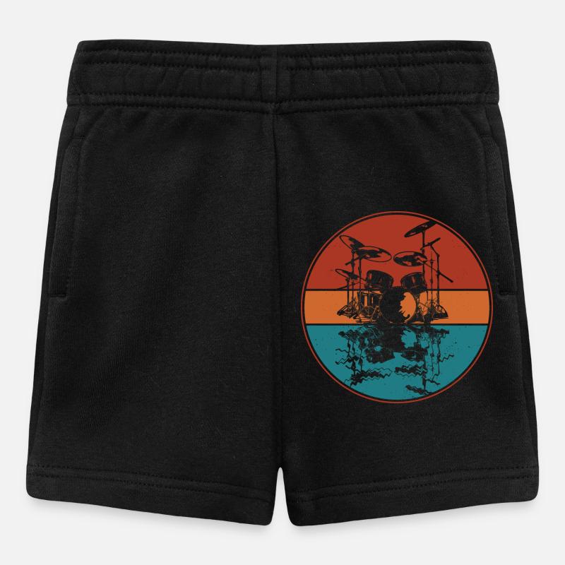Drum set - Baby Shorts - Schwarz