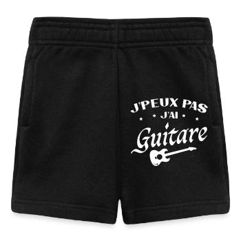 Je Peux Pas J ai Guitare - Short Bébé - noir - Devant