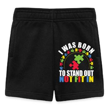 Je suis né pour me démarquer, pas pour m’adapter à l’autisme - Short Bébé - noir - Devant