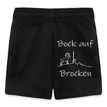 Bock auf Brocken - Harz Brocken Wandern - Baby Shorts - Schwarz - Vorne