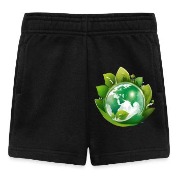 Planet Earth, Mother Nature - Baby Shorts - black - Front