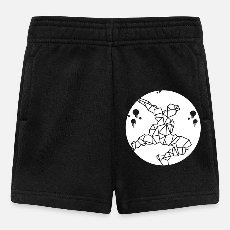 Sport - blanc - Short Bébé - noir