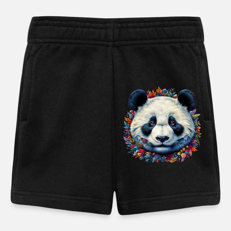 Panda - Baby Shorts - Schwarz