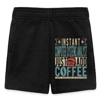 Instant Computer Systems Analyst Just Add Coffee - Short Bébé - noir - Devant