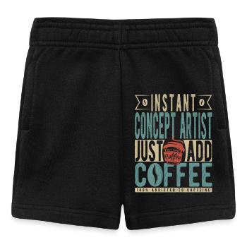 Instant Concept Artist Just Add Coffee - Short Bébé - noir - Devant