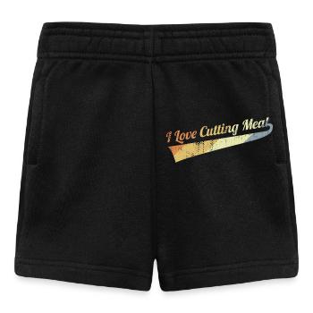 Ich liebe es Fleisch zu schneiden - Baby Shorts - Schwarz - Vorne