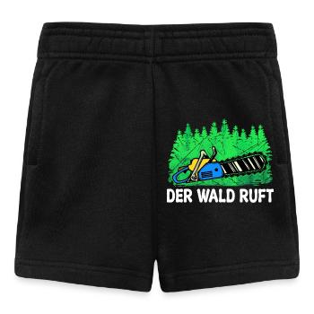 Baumfäller Motorsäge Baum Statement Holzfäller - Baby Shorts - Schwarz - Vorne