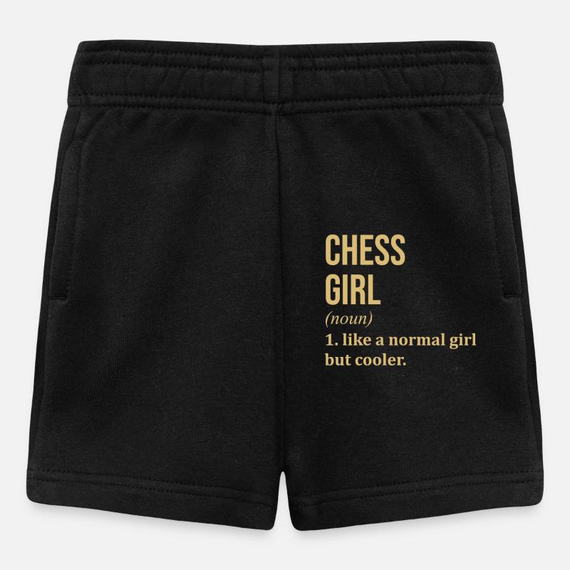 Schach - Baby Shorts - Schwarz