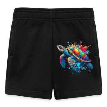 Schildkröte - Baby Shorts - Schwarz - Vorne