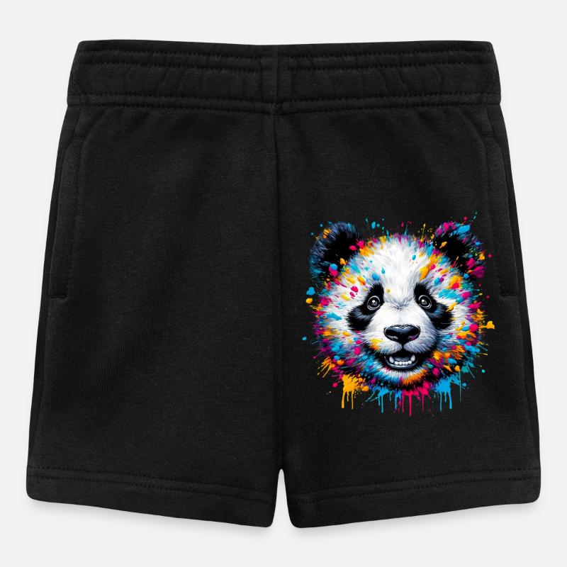 Panda - Baby Shorts - Schwarz