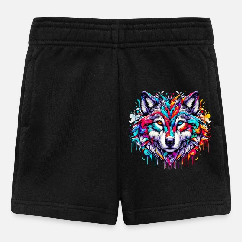 Loup - Short Bébé - noir