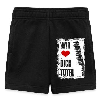 Rostock | Wir lieben dich total | Fussballverein - Baby Shorts - Schwarz - Vorne