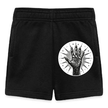 Star Hand with Flashes - Baby Shorts - black - Front
