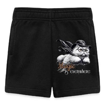 Magic Persian White Persian Cat Gift - Baby Shorts - black - Front