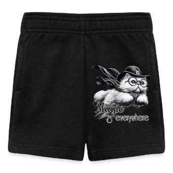 Magic Persian White Persian Cat Gift - Baby Shorts - black - Front