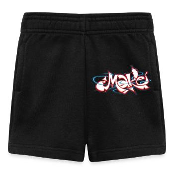 Graffiti rouge du mot faire - Short Bébé - noir - Devant