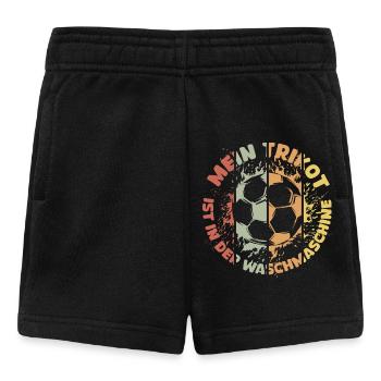 Dictons amusants maillot de football dans l’icône de lavage - Short Bébé - noir - Devant