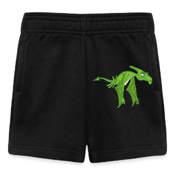 Fliegender Dinosaurier - Baby Shorts - Schwarz - Vorne