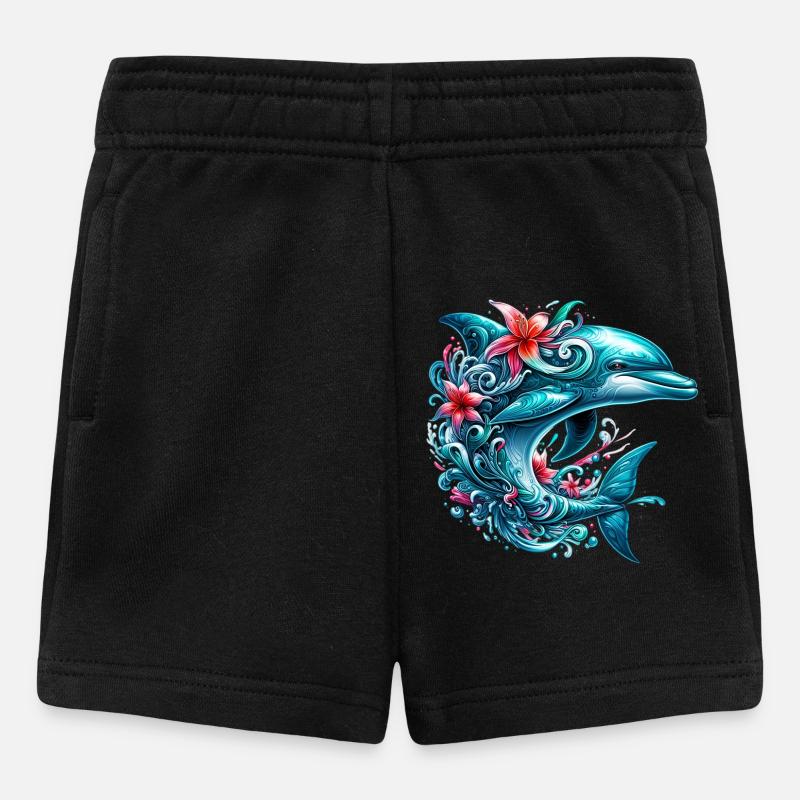 Delfin - Baby Shorts - Schwarz