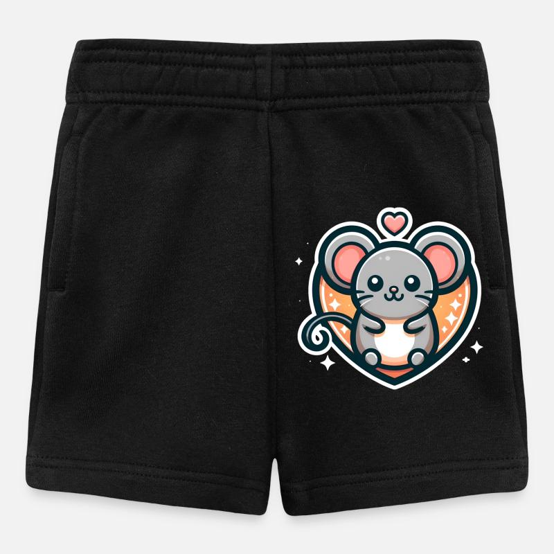 Favorite mouse - Baby Shorts - black