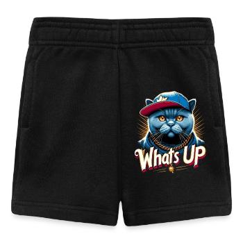BKH British Shorthair Chat Bleu Gangsta Cadeau - Short Bébé - noir - Devant