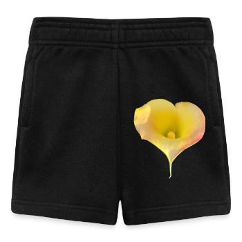 LYS CALLA JAUNE - Short Bébé - noir - Devant