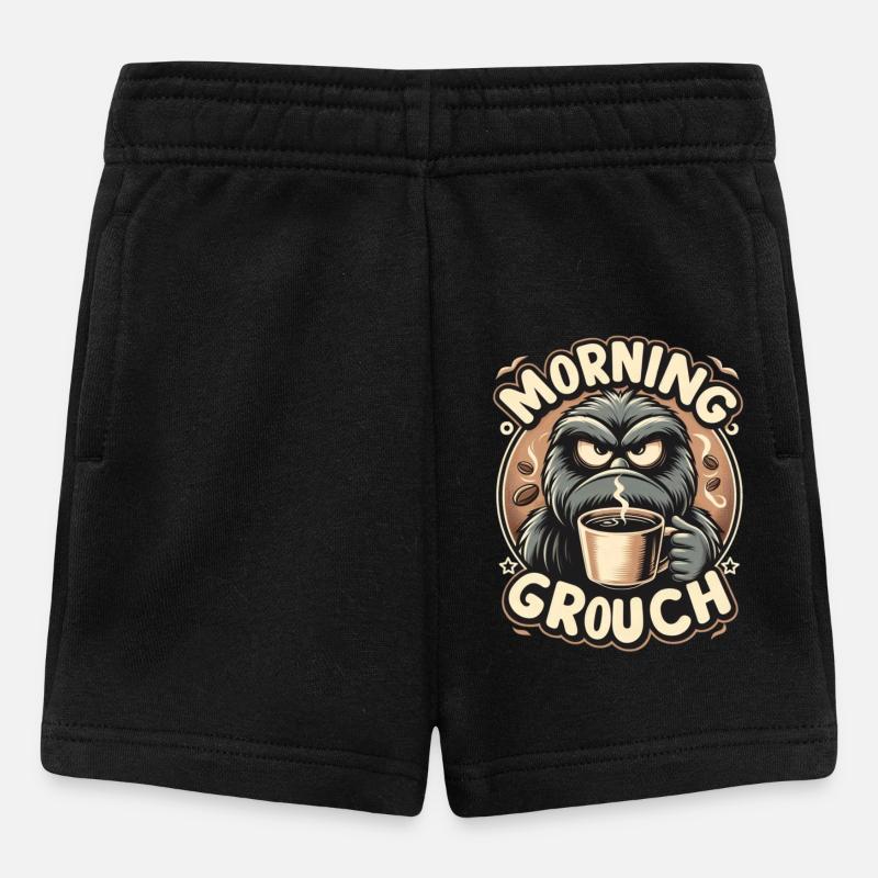 Morgenmuffel - Baby Shorts - Schwarz