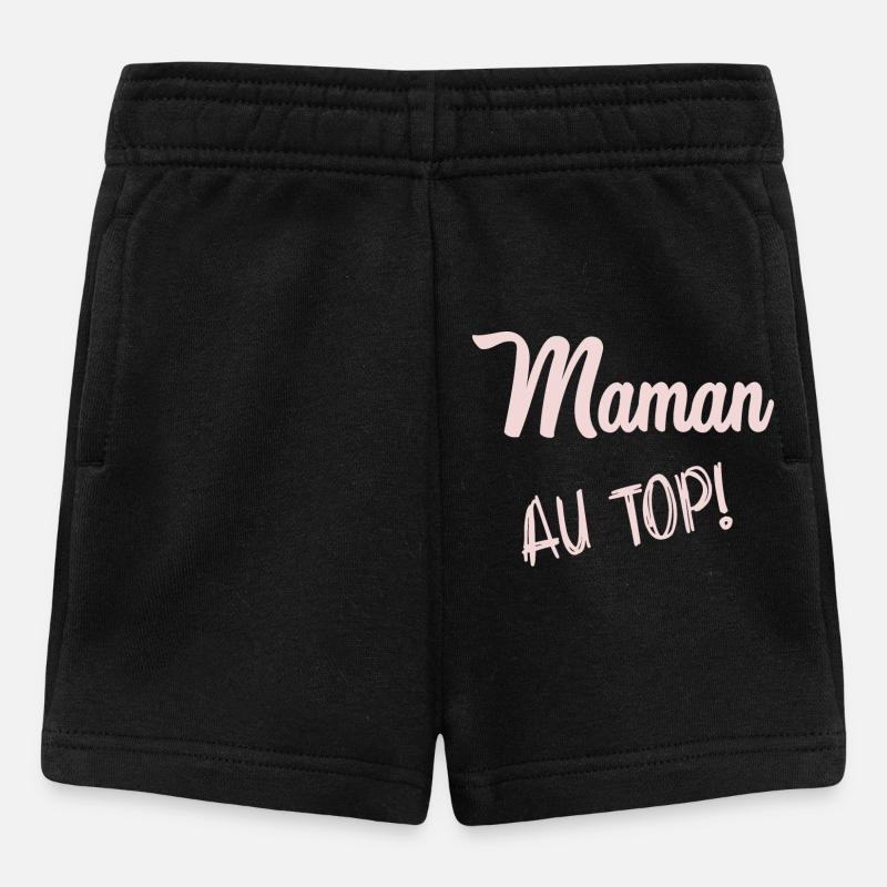 MAMAN. HUMOUR - Short Bébé - noir