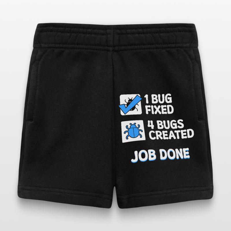 Correction de bugs Bugs de développeur Déclaration de code Informatique Short Bébé
