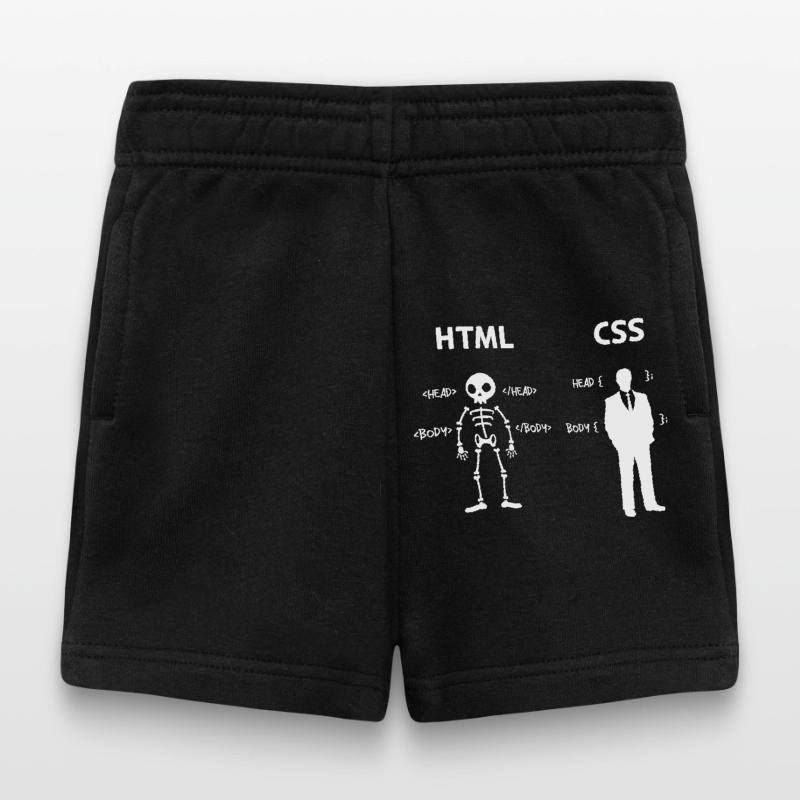 Code Css C++ Php Java Developer Code Skripting Baby Shorts