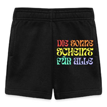 Die Sonne scheint für alle - Baby Shorts - Schwarz - Vorne