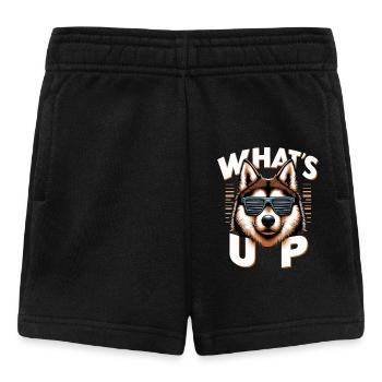 Laika Was geht ab Gangsta Hund Geschenk - Baby Shorts - Schwarz - Vorne