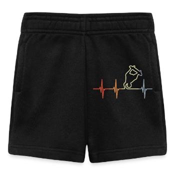 Skateboarder Cardiogram - Baby Shorts - black - Front