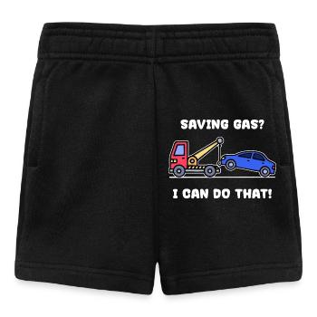 Auto Statement Tanken Energiespeicher Strom - Baby Shorts - Schwarz - Vorne
