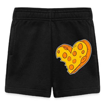 Cœur de fromage - Short Bébé - noir - Devant