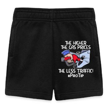 Zapfsäule Strom Statement Tanken Benzin Energie - Baby Shorts - Schwarz - Vorne