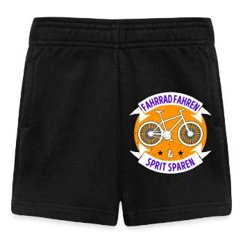 Fahrrad Statement Elektrische Energie Tanken - Baby Shorts - Schwarz - Vorne