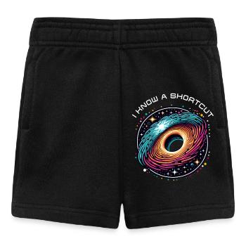 Wurmloch Abkürzung Astrophysik Zeitreise Raumzeit - Baby Shorts - Schwarz - Vorne