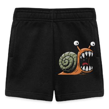 Snail with large teeth - Baby Shorts - black - Front