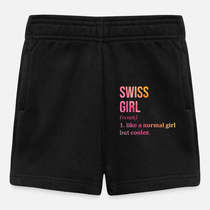 Suisse - Short Bébé - noir