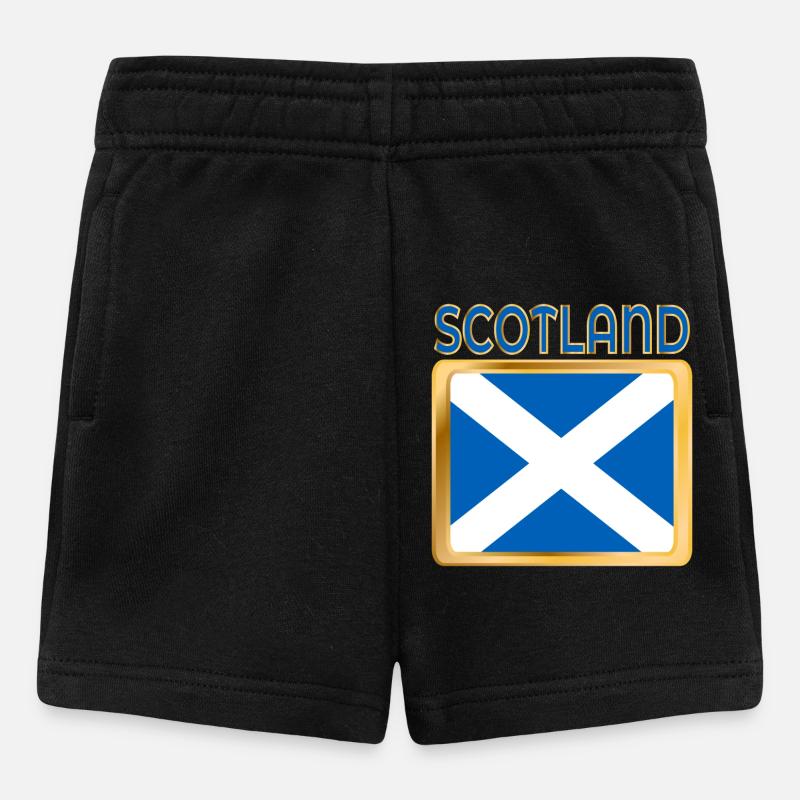 DRAPEAU DE L’ECOSSE GRANDE-BRETAGNE EUROPE - Short Bébé - noir